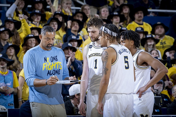 Juwan Howard, Hunter Dickinson (1), Terrance Williams II (5), and Kobe Bufkin (2)