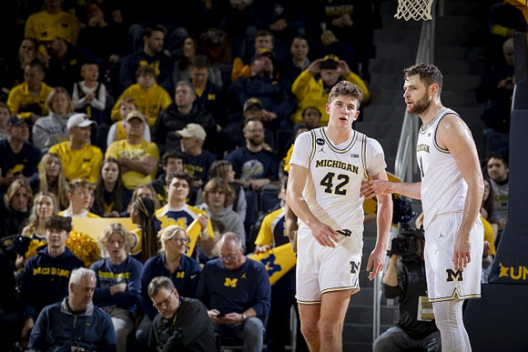 Will Tschetter (42) and Hunter Dickinson (1)
