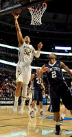 Caris LeVert (23), Jon Horford (15), Glenn Robinson III (1), and Trey Burke (3)