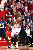 Caris LeVert (23) and Jordan Morgan (52)