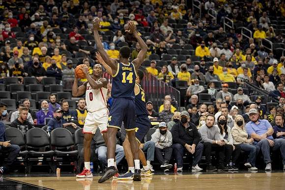 Moussa Diabate (14) and Caleb Houstan (22)