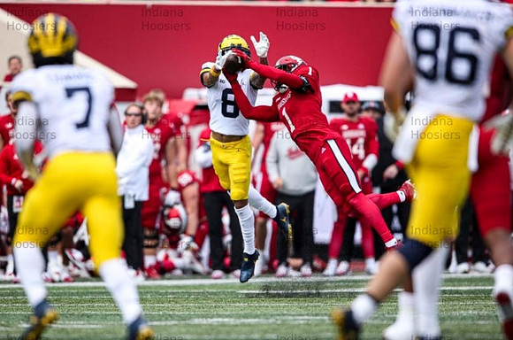 Donovan Edwards (7), Ronnie Bell (8), and Luke Schoonmaker (86)