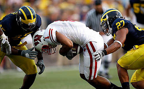Obi Ezeh (45) and Brandon Harrison (27)
