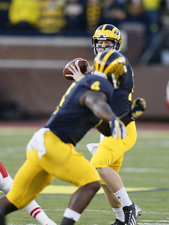 De'Veon Smith (4) and Jake Rudock (15)