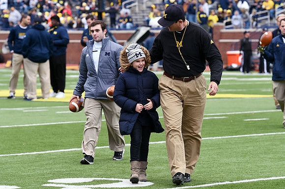 Jim Harbaugh and Daughter