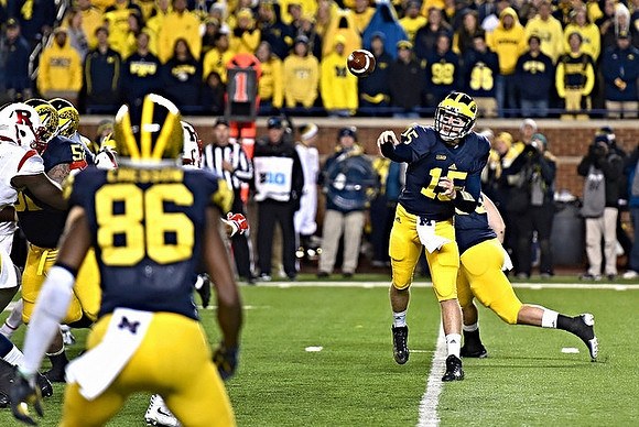 Jehu Chesson (86) and Jake Rudock (15)