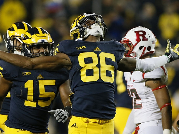Jake Rudock (15) and Jehu Chesson (86)