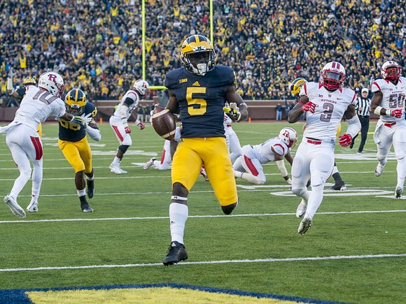 Jabrill Peppers (5) and Jehu Chesson (86)
