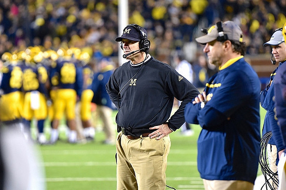 Jim Harbaugh and Michael Zordich