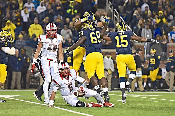 Desmond Morgan (3), Chris Wormley (43), Willie Henry (69), and James Ross (15)