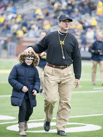 Jim Harbaugh and Daughter