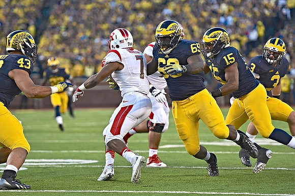 Chris Wormley (43), Willie Henry (69), James Ross (15), and Desmond Morgan (3)