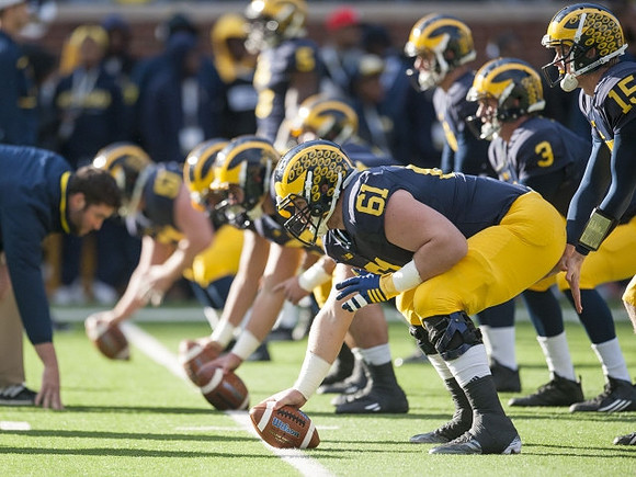 Graham Glasgow (61), Wilton Speight (3), and Jake Rudock (15)