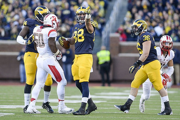 A.J. Williams (84), Jake Butt (88), and Joe Kerridge (36)