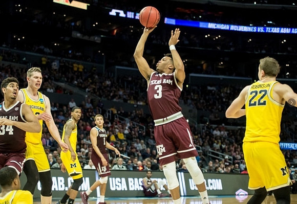 Muhammad-Ali Abdur-Rahkman (12), Moritz Wagner (13), Charles Matthews (1), and Duncan Robinson (22)