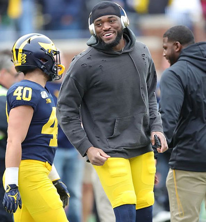 Caden Kolesar (40) and Josh Uche (6)