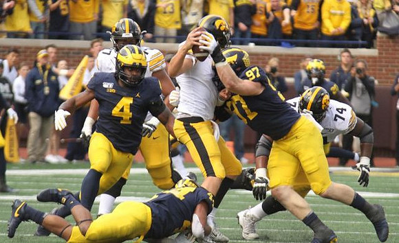 Michael Danna (4), Cameron McGrone (44), and Aidan Hutchinson (97)