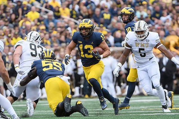 James Hudson (55), Tru Wilson (13), and Dylan McCaffrey (10)