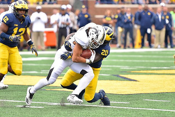 Josh Ross (12) and Brad Hawkins (20)