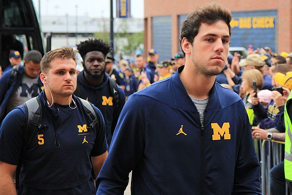 Brandon Peters (18) and Jared Wangler (5)