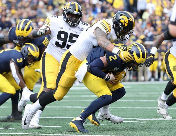 Christian Turner (3), Michael Onwenu (50), and Shea Patterson (2)