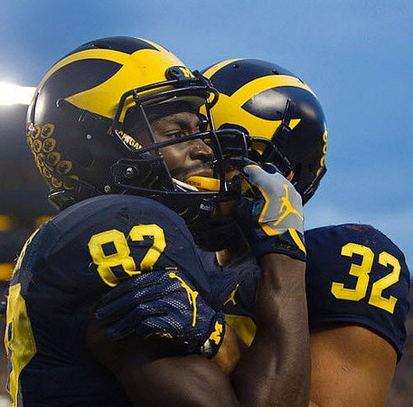 Amara Darboh (82) and Ty Isaac (32)