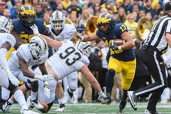James Hudson (55) and Tru Wilson (13)