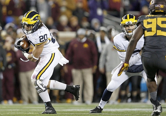 Drake Johnson (20) and Wilton Speight (3)