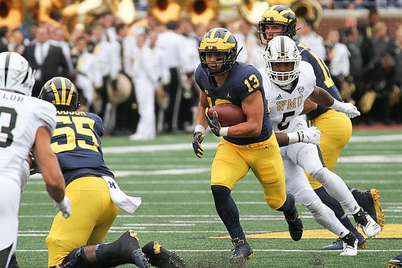 James Hudson (55), Tru Wilson (13), and Dylan McCaffrey (10)