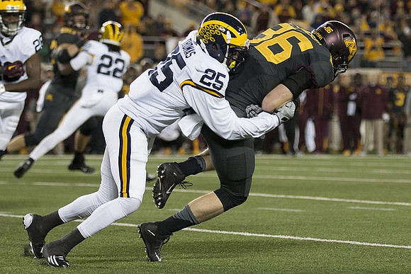 Jourdan Lewis (26), Jarrod Wilson (22), and Dymonte Thomas (25)