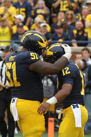 Cesar Ruiz (51) and Chris Evans (12)