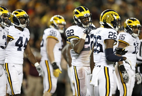 Desmond Morgan (3), Delano Hill (44), Ryan Glasgow (96), Jarrod Wilson (22), Jourdan Lewis (26), and James Ross (15)