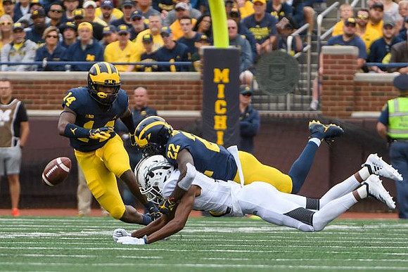 Josh Metellus (14) and David Long (22)