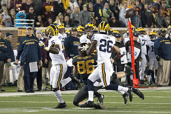 Jabrill Peppers (5) and Jourdan Lewis (26)