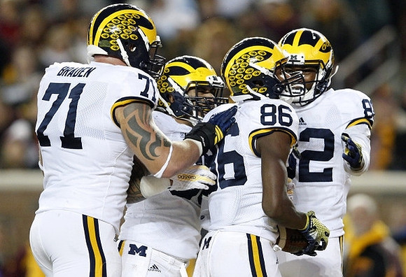 Ben Braden (71), Joe Kerridge (36), Jehu Chesson (86), and Amara Darboh (82)