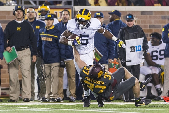 Jim Harbaugh and Jabrill Peppers (5)