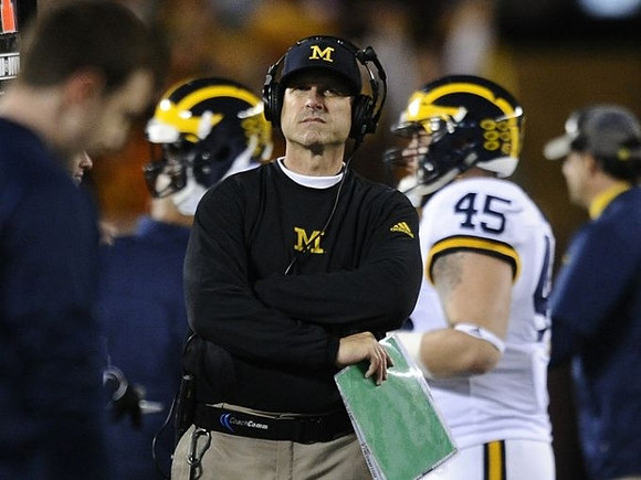 Jim Harbaugh and Brady Pallante (45)
