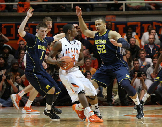 Stu Douglass (1) and Jordan Morgan (52)