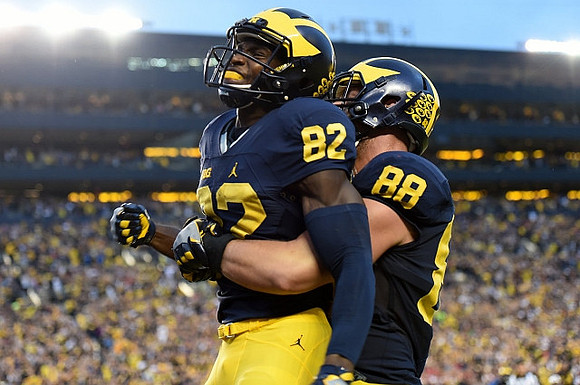Amara Darboh (82) and Jake Butt (88)