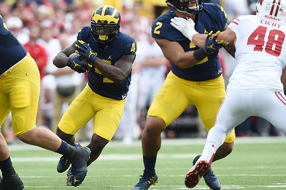 De'Veon Smith (4) and Devin Asiasi (2)