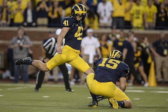 Ryan Tice (41) and Garrett Moores (15)