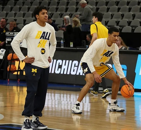 Eli Brooks (55) and Caleb Houstan (22)