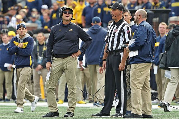 Jim Harbaugh and Chris Partridge