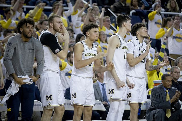 Isaiah Livers (2), Austin Davis (51), Adrien Nunez (5), Colin Castleton (11), Brandon Johns Jr. (23), and Howard Eisley