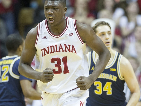 Muhammad-Ali Abdur-Rahkman (12) and Mark Donnal (34)