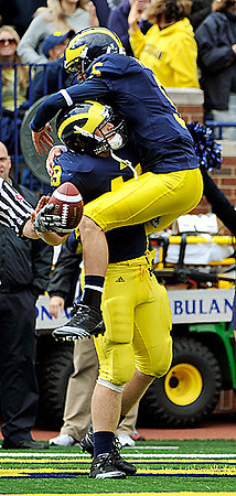 John McColgan (49) and Tate Forcier (5)