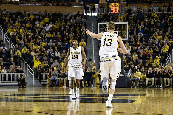 Aubrey Dawkins (24) and Moritz Wagner (13)