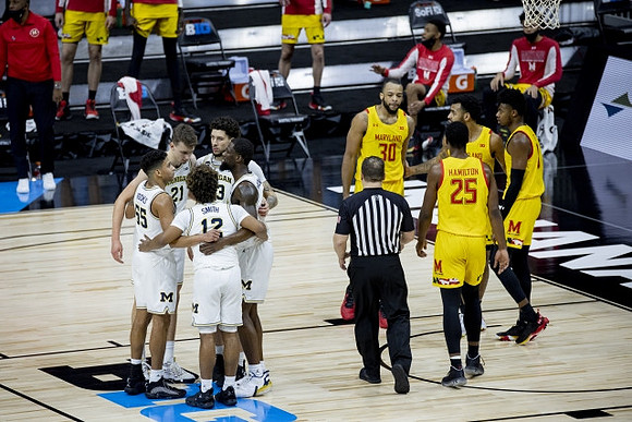 Eli Brooks (55), Franz Wagner (21), Mike Smith (12), Brandon Johns Jr. (23), and Chaundee Brown Jr. (15)