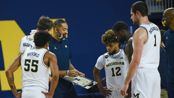 Eli Brooks (55), Franz Wagner (21), Jay Smith, Mike Smith (12), Chaundee Brown Jr. (15), and Hunter Dickinson (1)