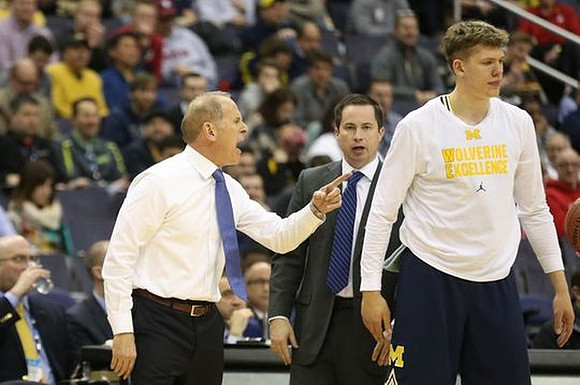 John Beilein, Billy Donlon, and Moritz Wagner (13)